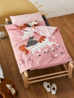 Couchage De Sieste Maternelle MINILI PRINCESSE NATURE Personnalisable Rose - Vertbaudet -Magasin De Literie Pour Enfants couchage de sieste maternelle minili princesse nature personnalisable 5