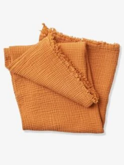 Couverture En Gaze De Coton Bio Caramel - Vertbaudet -Magasin De Literie Pour Enfants couverture en gaze de coton bio 4