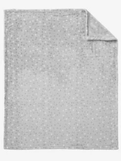 Couverture En Microfibre Imprimée étoiles Gris Clair - Vertbaudet -Magasin De Literie Pour Enfants couverture en microfibre imprimee etoiles 2