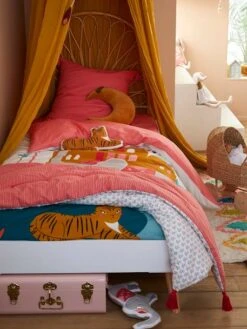 Couvre-lit EDEN INDIA Rose / Multicolore - Vertbaudet -Magasin De Literie Pour Enfants couvre lit eden india 2