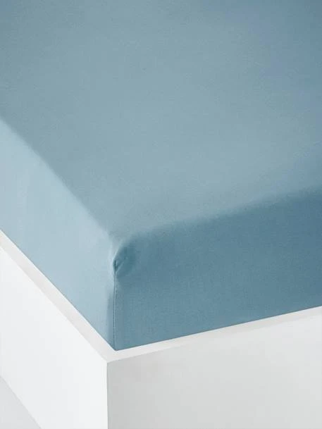 Drap-housse Bébé Uni Oeko-Tex® Lichen - Vertbaudet 1 Drap-housse Bébé Uni Oeko-Tex® Lichen - Vertbaudet