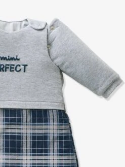 Gigoteuse Manches Amovibles MINI PERFECT Gris Chiné / Bleu - Vertbaudet -Magasin De Literie Pour Enfants gigoteuse manches amovibles mini perfect 2