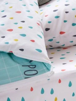 Parure Caradou "facile à Border" Avec Couette PIN PON PIN Bleu - Vertbaudet -Magasin De Literie Pour Enfants parure caradou facile a border avec couette pin pon pin 3