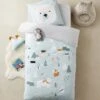 Parure Enfant Housse De Couette + Taie D'oreiller ALPIN Bleu - Vertbaudet
