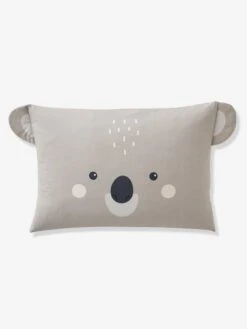 Parure Housse De Couette + Taie D'oreiller BIO* KOALA Gris / écru - Vertbaudet -Magasin De Literie Pour Enfants parure housse de couette taie doreiller bio koala 3