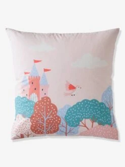 Parure Housse De Couette + Taie D'oreiller Enfant ABC PRINCESSE Mauve - Vertbaudet -Magasin De Literie Pour Enfants parure housse de couette taie doreiller enfant abc princesse 2