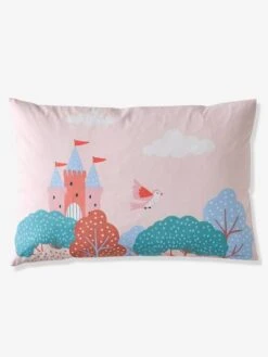 Parure Housse De Couette + Taie D'oreiller Enfant ABC PRINCESSE Mauve - Vertbaudet -Magasin De Literie Pour Enfants parure housse de couette taie doreiller enfant abc princesse 4