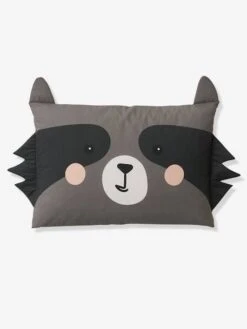 Parure Housse De Couette + Taie D'oreiller Enfant En Coton Bio* FOREST BAND écru / Multicolore - Vertbaudet -Magasin De Literie Pour Enfants parure housse de couette taie doreiller enfant en coton bio forest band 3