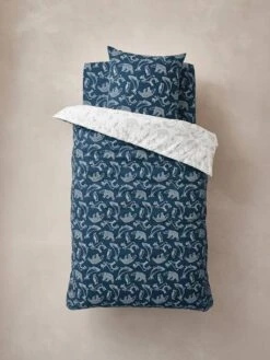 Parure Housse De Couette + Taie D'oreiller Enfant En Coton Bio* Ô MA BANQUISE Marine / écru - Vertbaudet -Magasin De Literie Pour Enfants parure housse de couette taie doreiller enfant en coton bio o ma banquise 4