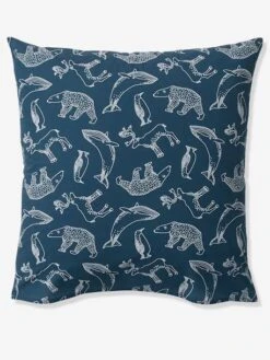 Parure Housse De Couette + Taie D'oreiller Enfant En Coton Bio* Ô MA BANQUISE Marine / écru - Vertbaudet -Magasin De Literie Pour Enfants parure housse de couette taie doreiller enfant en coton bio o ma banquise 5