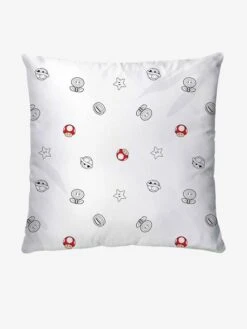 Parure Housse De Couette + Taie D'oreiller Enfant Mario® Blanc Animé - Super Mario -Magasin De Literie Pour Enfants parure housse de couette taie doreiller enfant mario 3