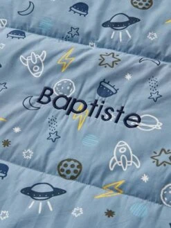 Sac De Couchage Personnalisable Cosmos Bleu - Vertbaudet -Magasin De Literie Pour Enfants sac de couchage personnalisable cosmos 5