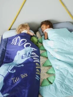 Sac De Couchage Readybed® Avec Matelas Intégré DINO RAMA Bleu Foncé - Vertbaudet -Magasin De Literie Pour Enfants sac de couchage readybed avec matelas integre dino rama 3