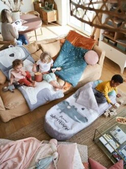 Sac De Couchage Readybed® Avec Matelas Intégré SAFARI Gris - Vertbaudet -Magasin De Literie Pour Enfants sac de couchage readybed avec matelas integre safari 3