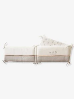 Magasin De Literie Pour Enfants 8 Tour De Lit En Coton Bio* MINI COMPAGNIE écru / Gris - Vertbaudet